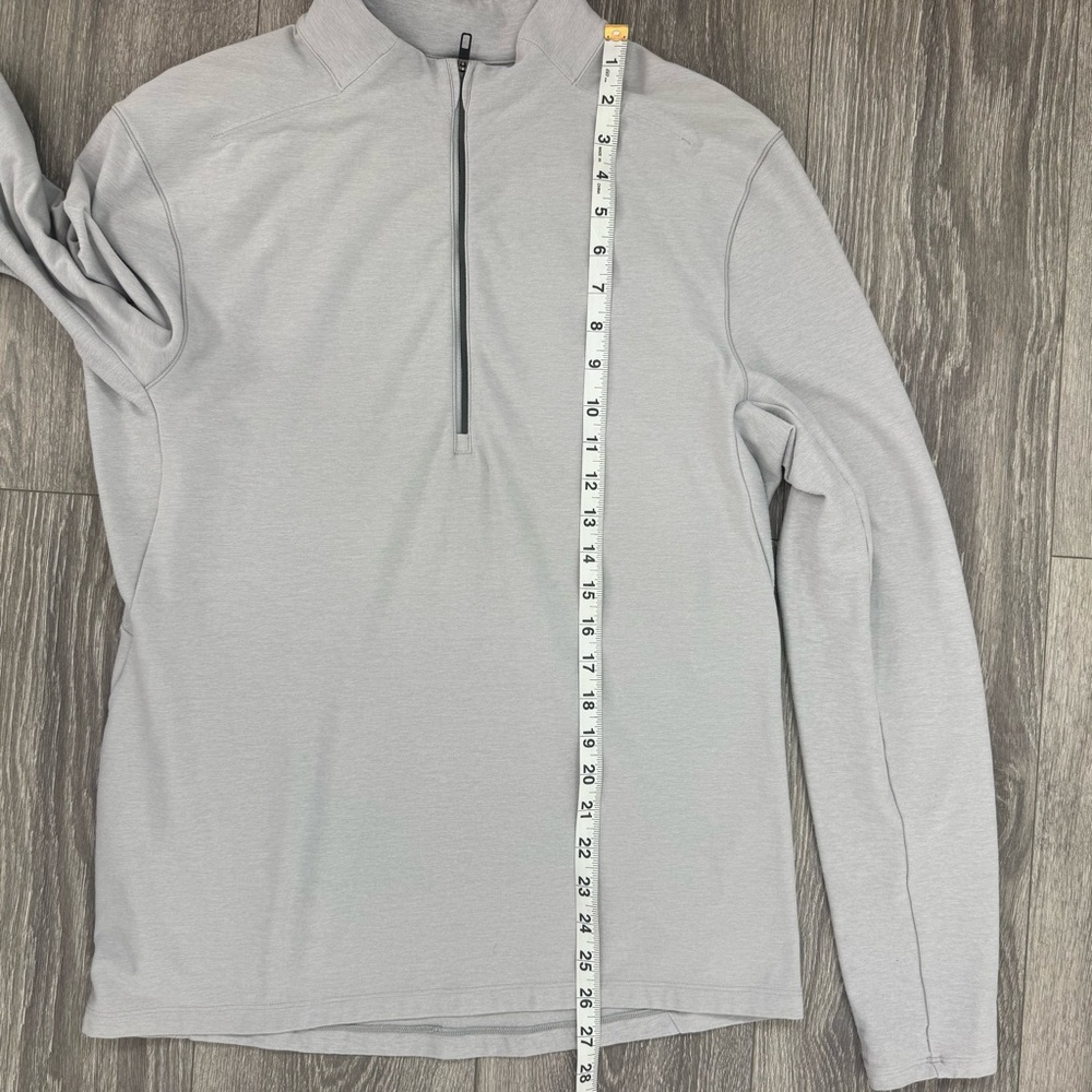 Lululemon Surge Warm 1/2 Zip Pullover Heathered Sea Salt Men’s M - Picture 9 of 10